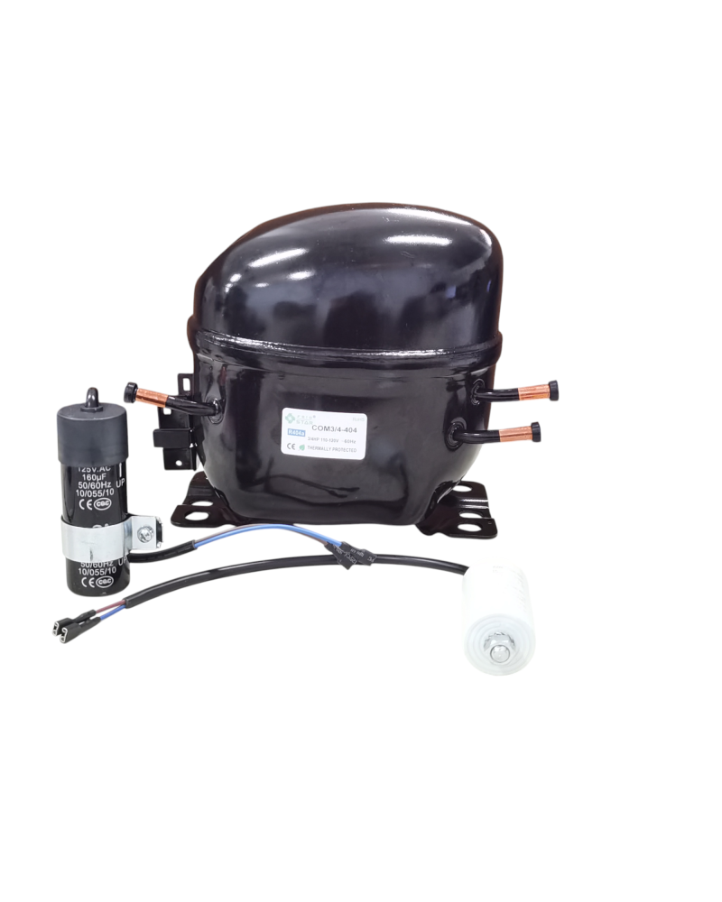 COMPRESOR GAS 404A 3/4 HP 120V, 60 Hz
