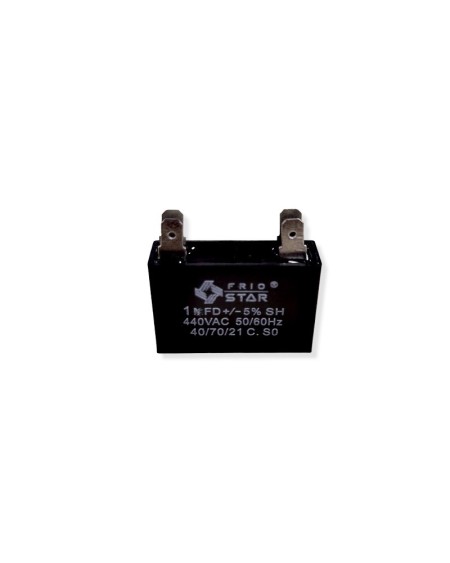 Capacitor cuadrado 1.0 mf 440v 2 patas