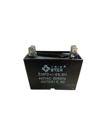capacitor cuadrado 5.0 mf 440v 2 pata