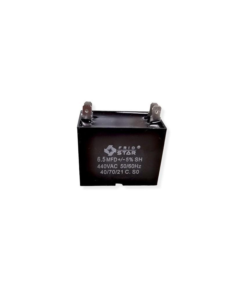 capacitor cuadrado 6.5 mf 440v 2 pata