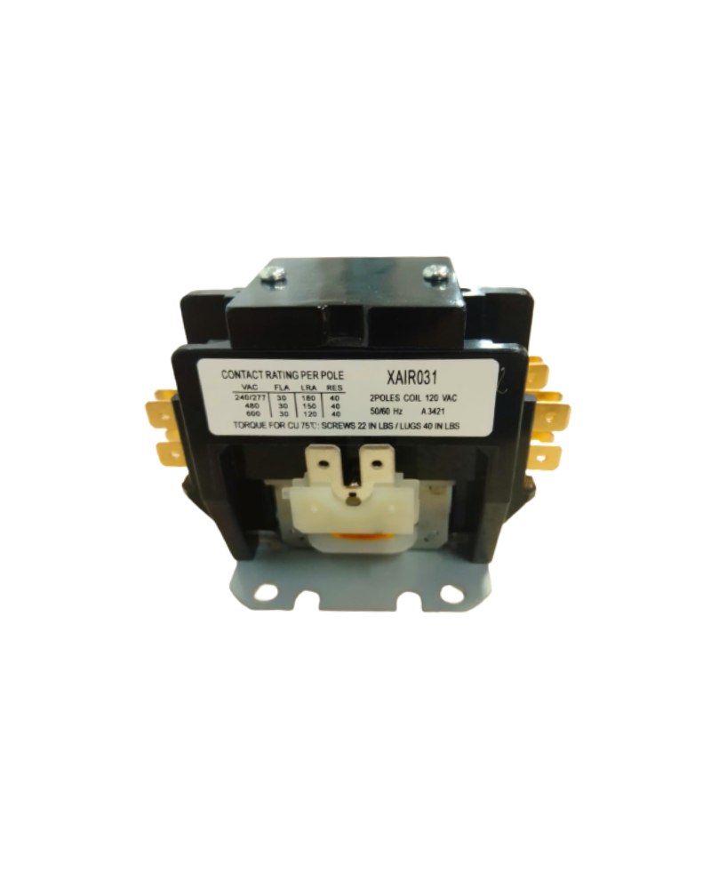 Contactor 2 polos bobina 120 v 30 amp
