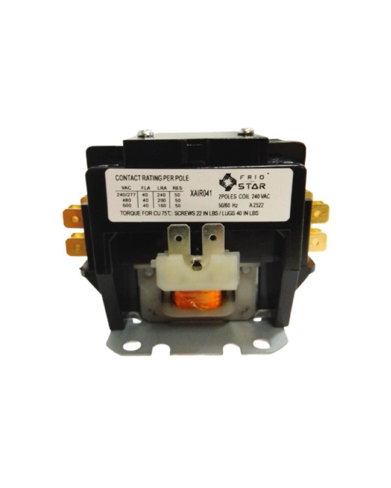 CONTACTOR 2 POLOS BOBINA 240 V 40 AMP